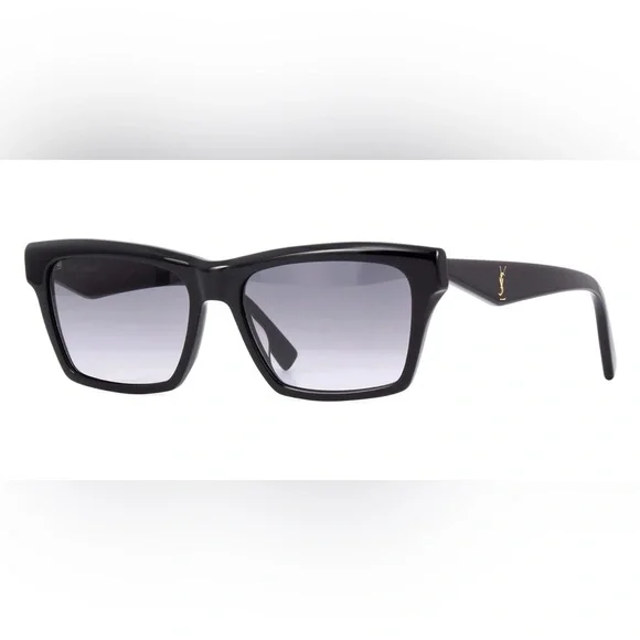 NEW SAINT LAURENT CAT EYE SL M104 001 SUNGLASSES SAINT LAURENT SLM104 001 BLACK Saint Laurent | Accessories | New Saint Laurent Cat Eye Sl  main image 3